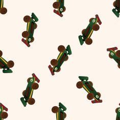 f1 racing cartoon seamless pattern background N44