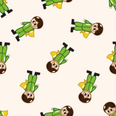 f1 racing cartoon seamless pattern background N49