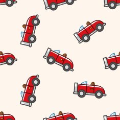 f1 racing cartoon seamless pattern background N54