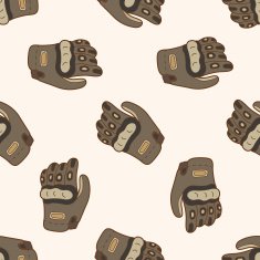 racing glove cartoon seamless pattern background