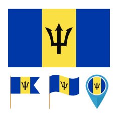 Barbados country flag