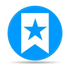 Vector Web Bookmark Ribbon Icon N9