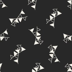 doodle decorative flag seamless pattern background