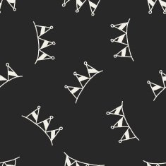 doodle decorative flag seamless pattern background N2