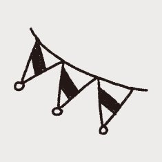 doodle decorative flag N10