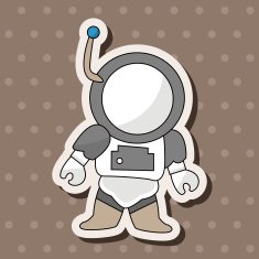 Space astronaut theme elements N26