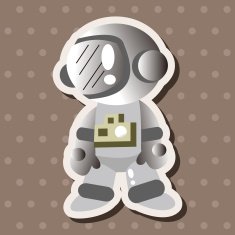 Space astronaut theme elements N28