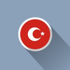 Icon with flag of Turkey