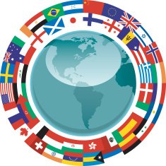 World Flags with Globe