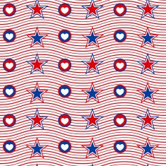 American seamless pattern N4