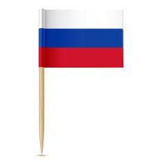 Russian flag toothpick