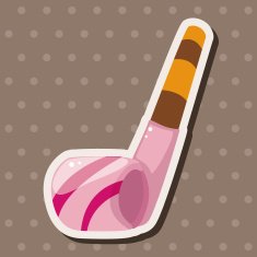 birthday horn theme elements N15