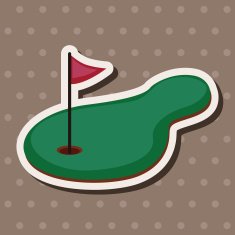 golf equipment theme elements N191
