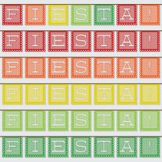 Mexican 'papel picado' (Paper flag decoration) card in vector fo N14