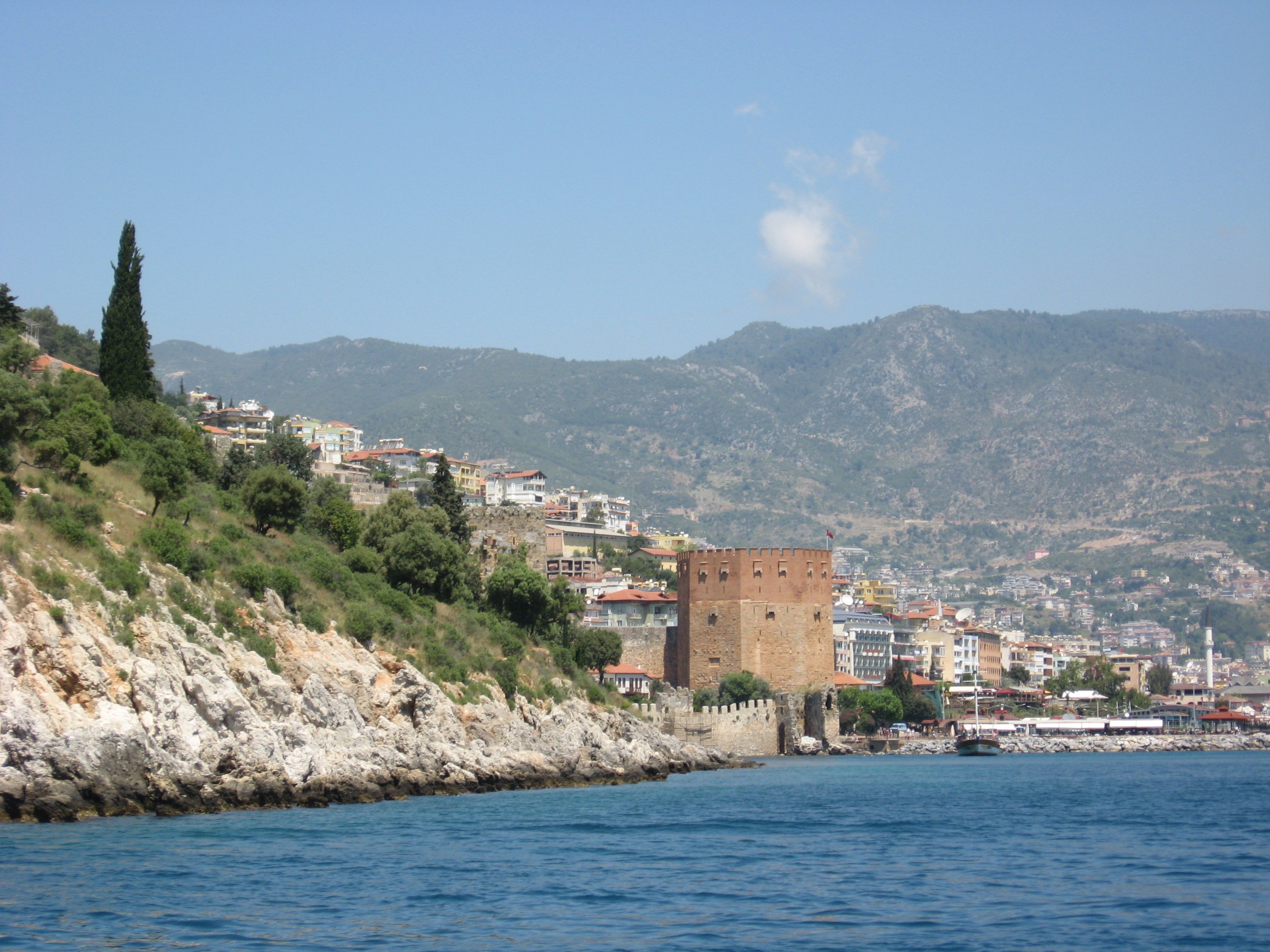 Scenic coast in summertime, Turkey free image download