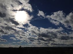 dramatic sky at dusk