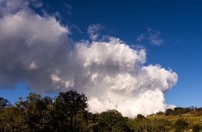 huge white cloud in the sky