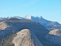 Beauty of mountains in Yosemite National Park, California