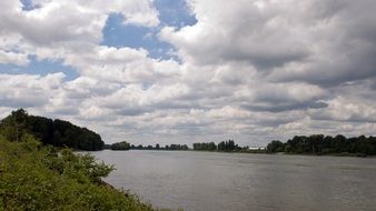 Rhine river water bank