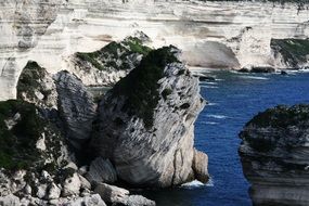 calm corsican seashore