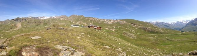 panorama of the mountains in Lombardy