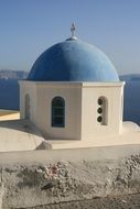 beautiful church in santorini