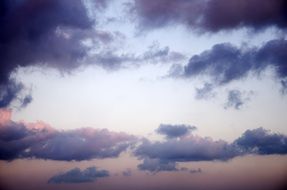 Landscape with the dark clouds