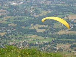 paragliding over mont revard
