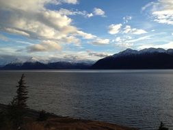 picturesque landscape near the lake in Canada