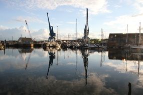 view of the port in the city of Ipswich