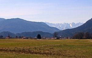 chiemgau mountains tranquil landscape