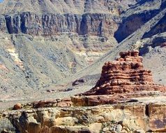 unusual scenic landscape of the Grand Canyon