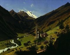 canvas of a Hubert Sattler