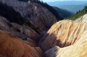 extraordinarily beautiful ruginoasa mountain