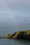 rainbow on the sea
