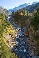 mountain river in the Pyrenees