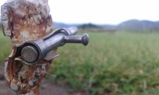 Rusty door lock