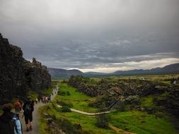 nordic rock landscape, iceland