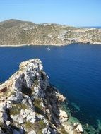 cliffs in the Balearic Islands in the Mediterranean Sea