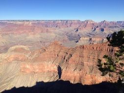 a picturesque rocky landscape of the Grand Canyon