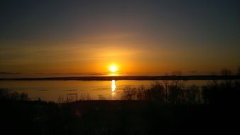 Picture of the river at the sunrise landscape