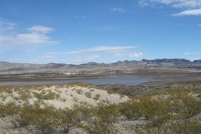 lake in desert, usa, new mexico