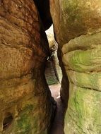 tunnel in the stones