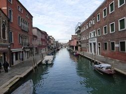 Photo of historic buildings along the canal in Venice