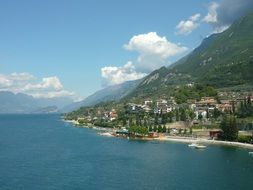 landscape of the lake garda