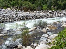 creek among the picturesque landscape