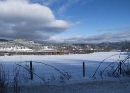 early frosty morning in British Columbia