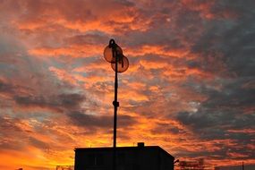 Picture of the lanterns at the sunset