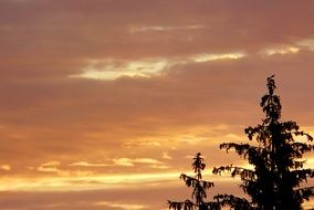 stunning sunrise clouds at dusk