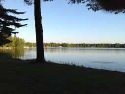 peaceful lake in Michigan
